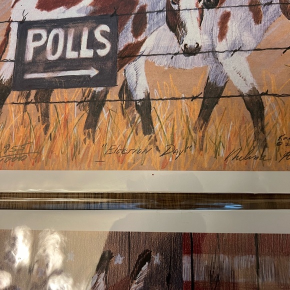 Melissa Kohout Democrat Donkey Prints Set of 4 Signed & Numbered - Picture 6 of 6